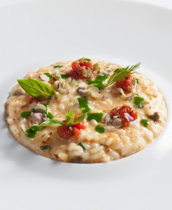 Risotto con capperi