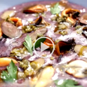 Crema di riso venere e cozze