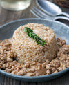 foto ricetta Cupole di riso integrale con funghi e salsiccia 