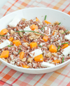 foto ricetta Insalata di riso rosso con grano saraceno, zucca, feta e noci 