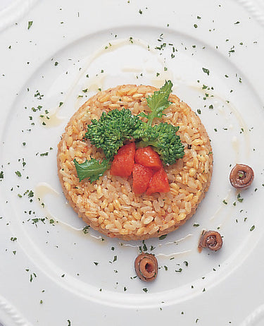foto ricetta Riso con broccoletti e pomodorini appesi 