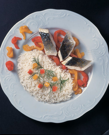 foto ricetta Riso Basmati con filetto di branzino e aneto 
