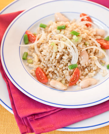 foto ricetta Insalata di riso ai 3 Cereali integrali vegetariana 