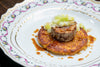 RISO GALLO AL SALTO ALLO ZAFFERANO CON OSSOBUCO E PORRI 