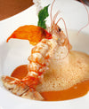 foto ricetta Riso con scampi e crema alla paprika mantecato al Parmigiano dolce 