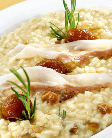 foto ricetta Risotto alle castagne con lardo di Colonnata e rosmarino 