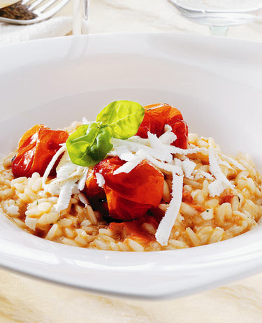 foto ricetta Risotto con pomodorini al forno, origano e cacioricotta 