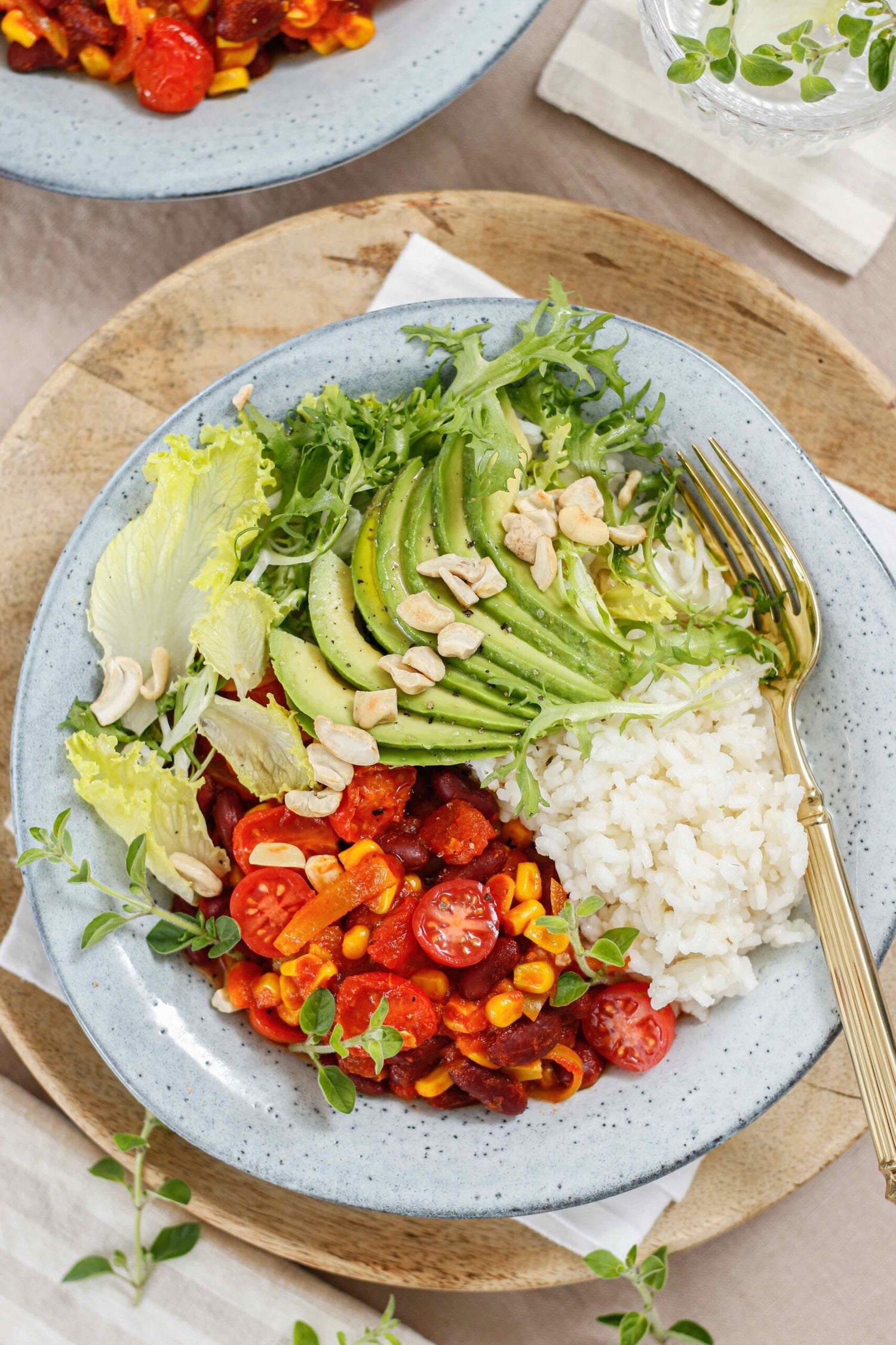 Würzige Veggie-Chili-Bowl 