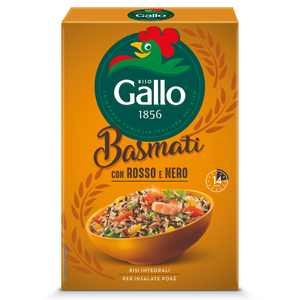 RISO BASMATI CON ROSSO E NERO da filiera certificata