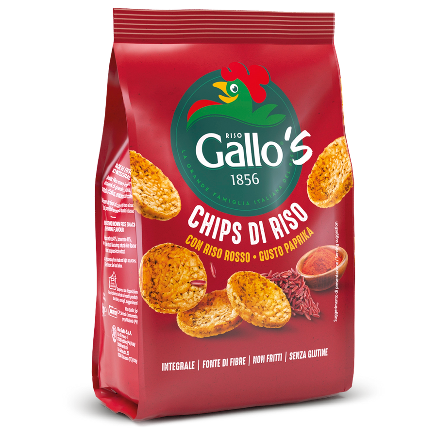 GALLO'S CHIPS con Riso Rosso Integrale e gusto paprika  Video1