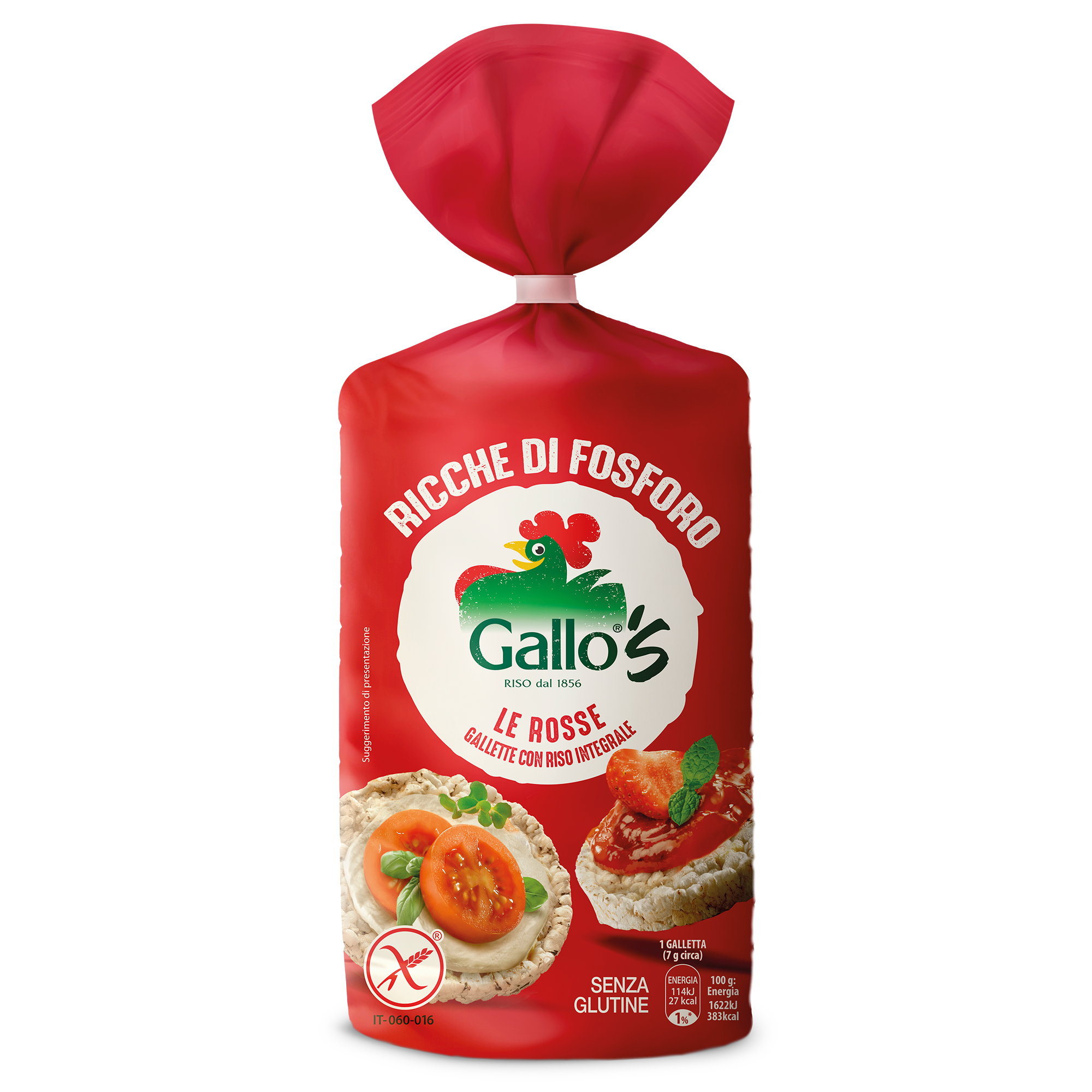 gallette rosse con riso integrale riso gallo 