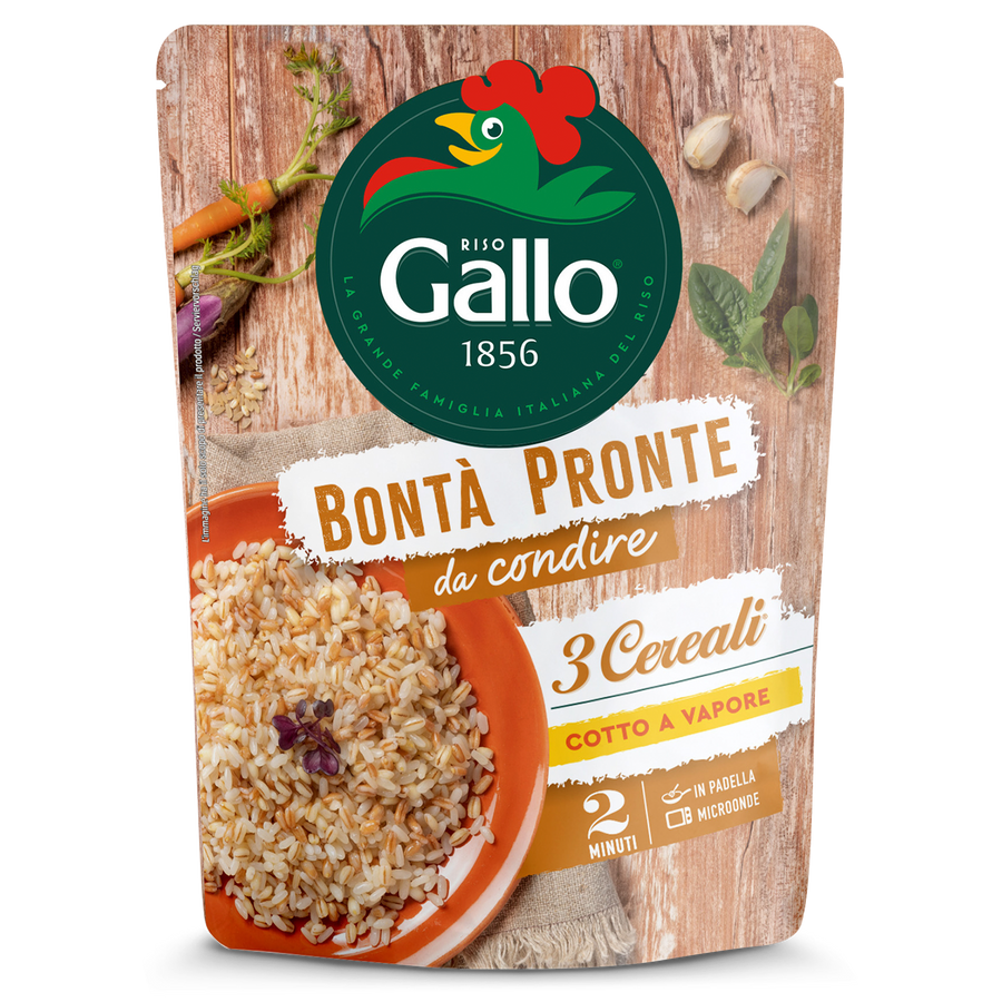 bontà pronte 3 cereali in 2 minuti riso gallo  Video1