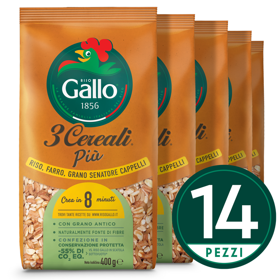 3 cereali più: riso, farro e grano senatore cappelli outlet riso gallo  Video1