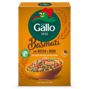 RISO BASMATI CON ROSSO E NERO da agricoltura sostenibile