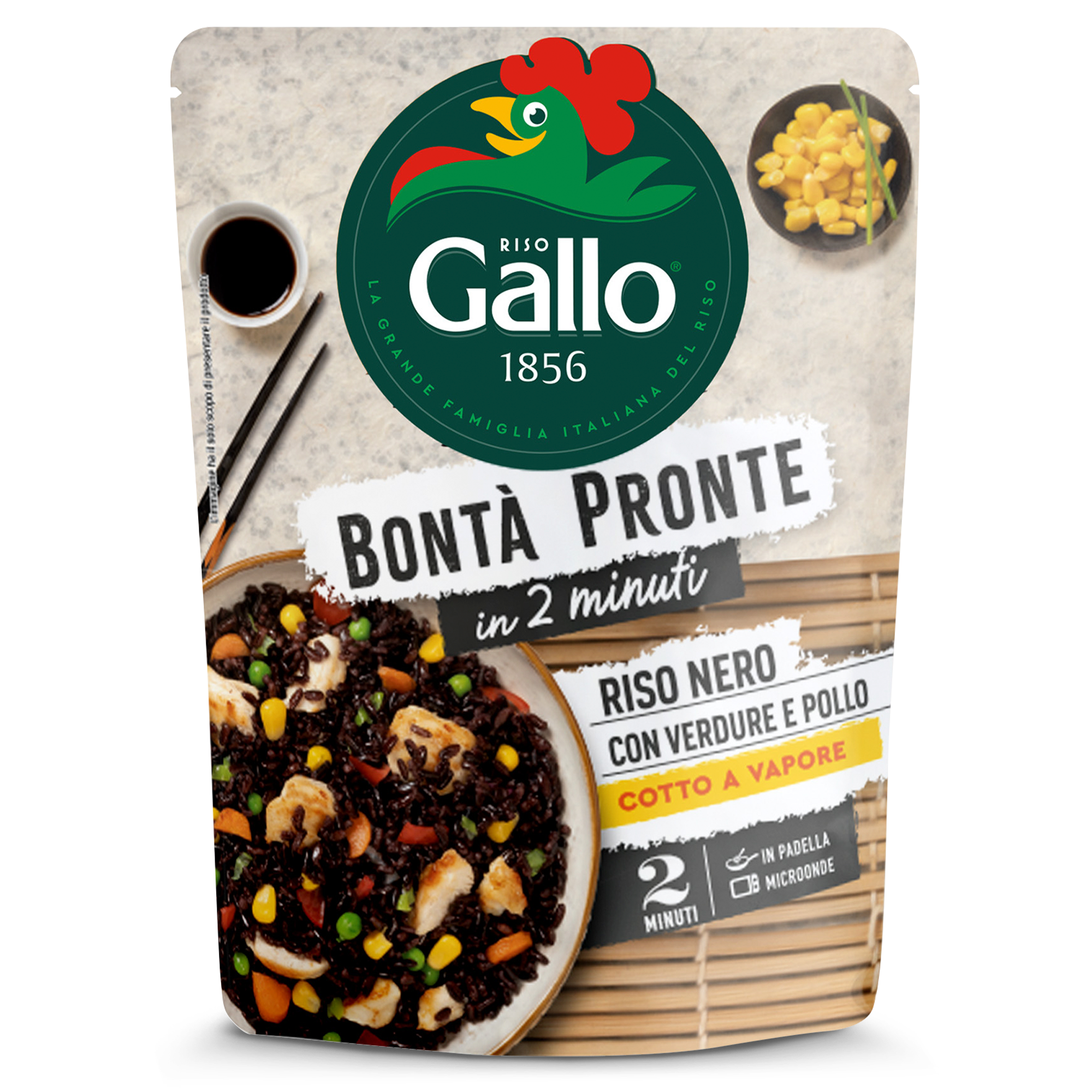 riso nero verdure pollo bontà pronte riso gallo 