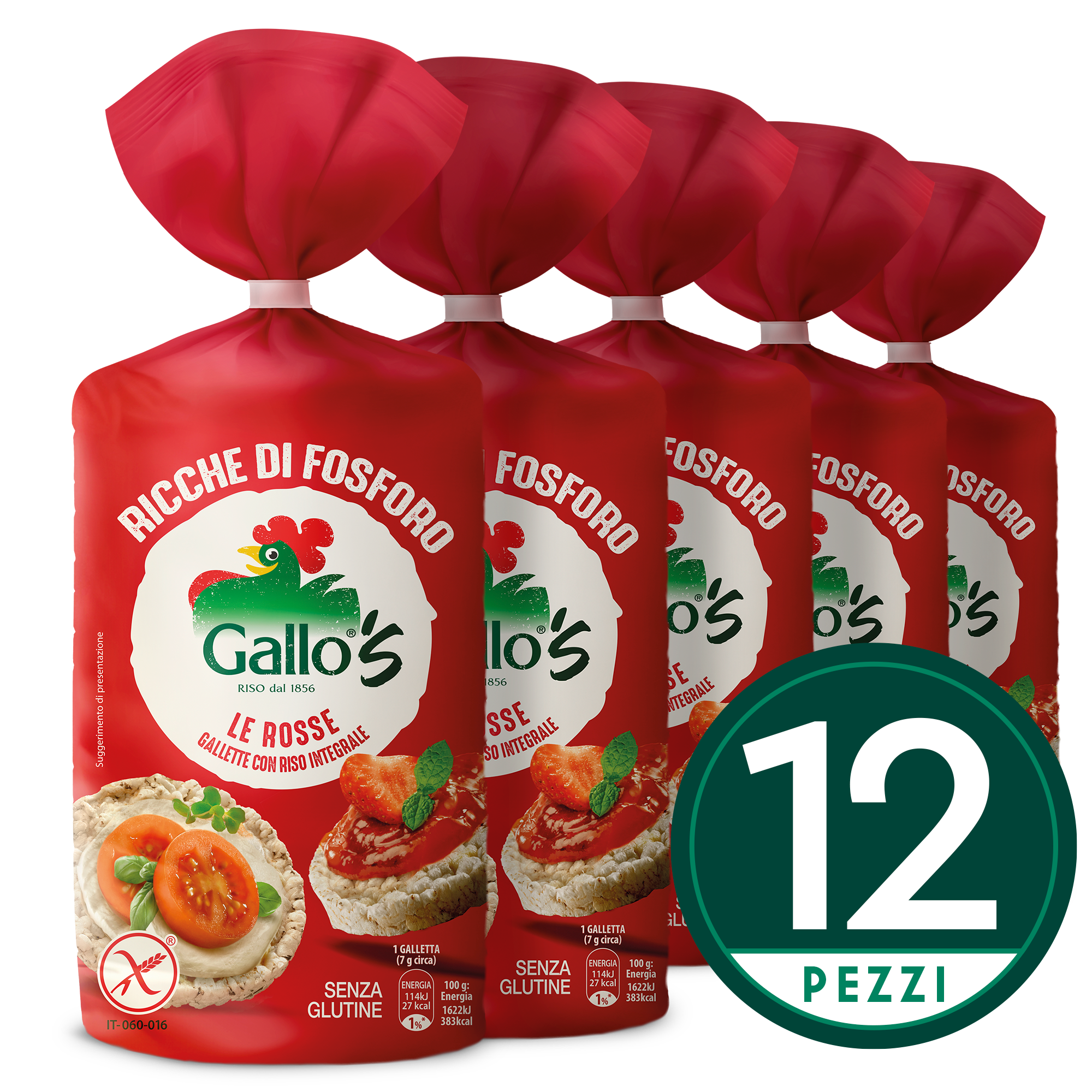 gallette rosse con riso integrale riso gallo 