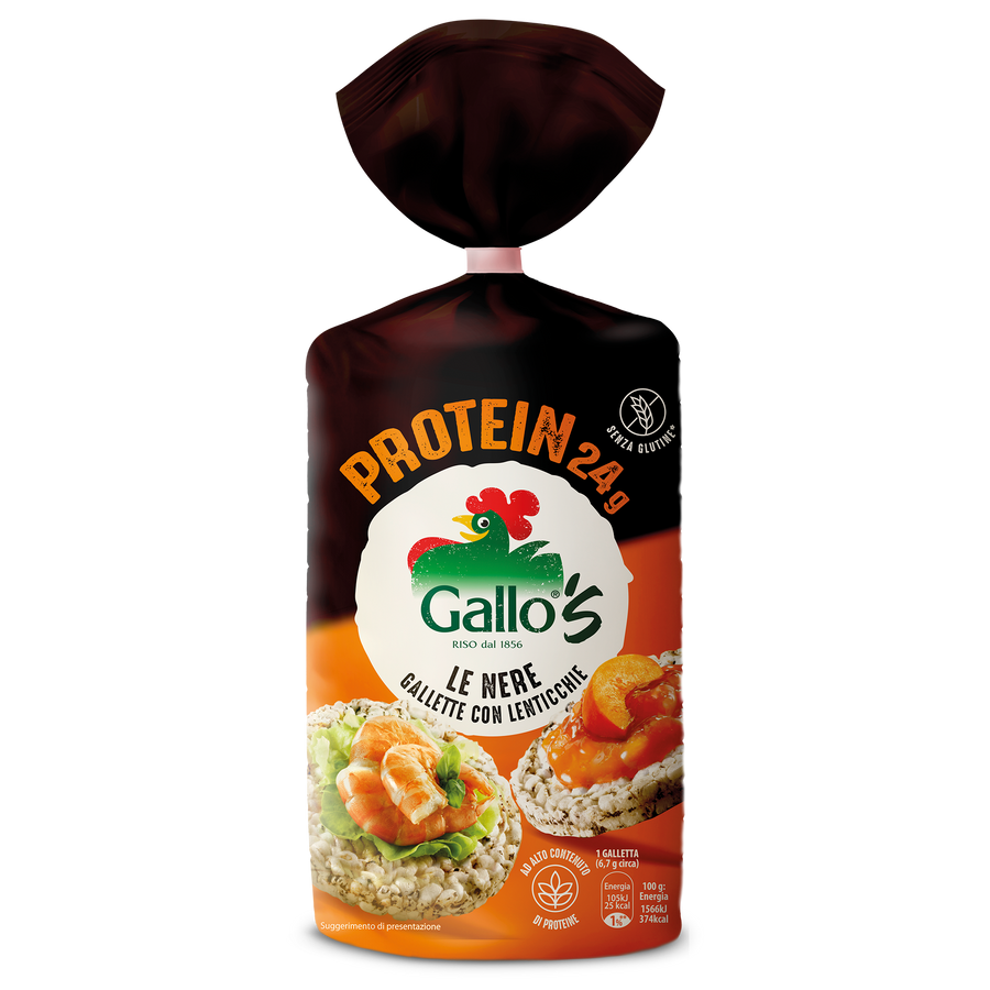 gallette nere protein con lenticchie riso gallo  Video1