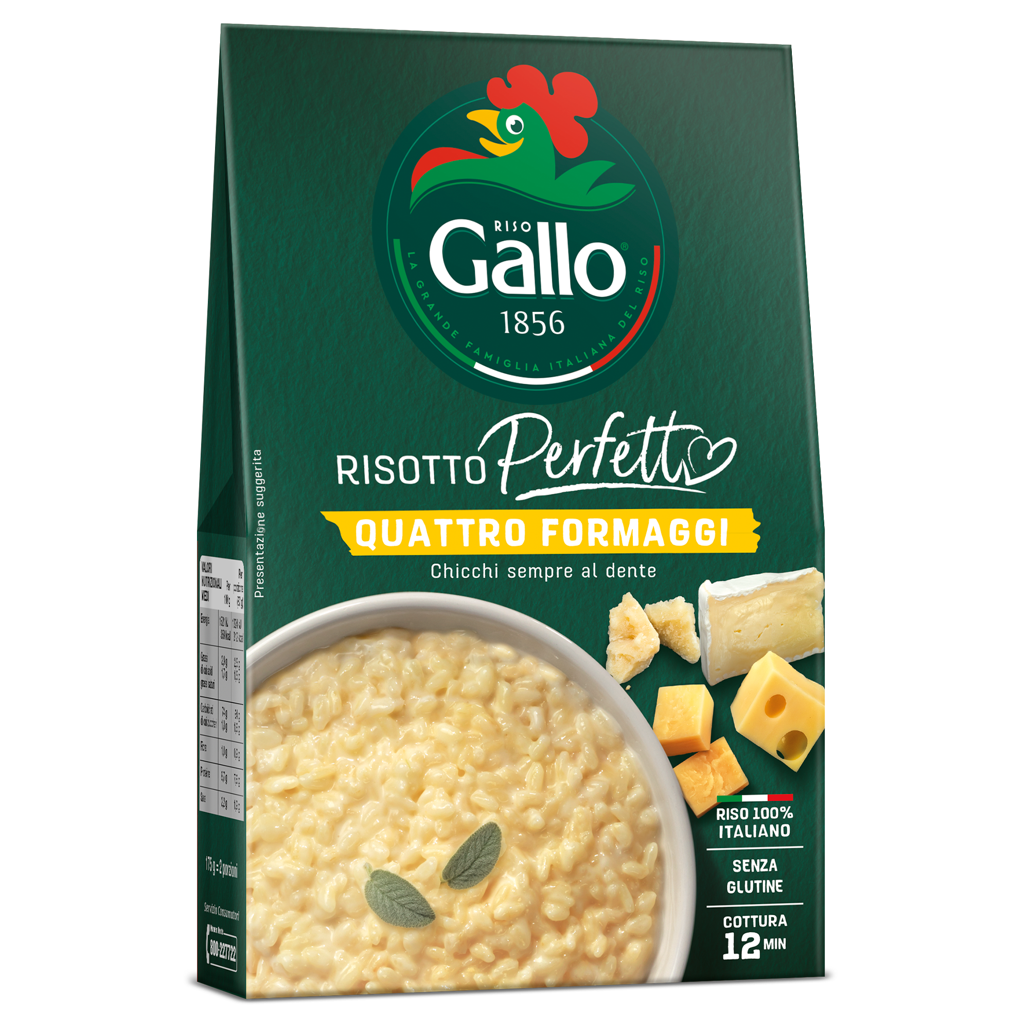 risotto perfetto quattro formaggi riso gallo 