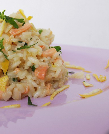 Risotto Al Salmone Affumicato E Pompelmo Riso Gallo