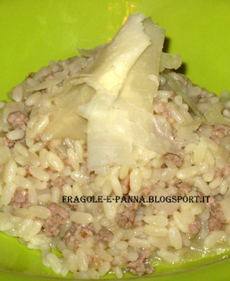 risotto con carne macinata