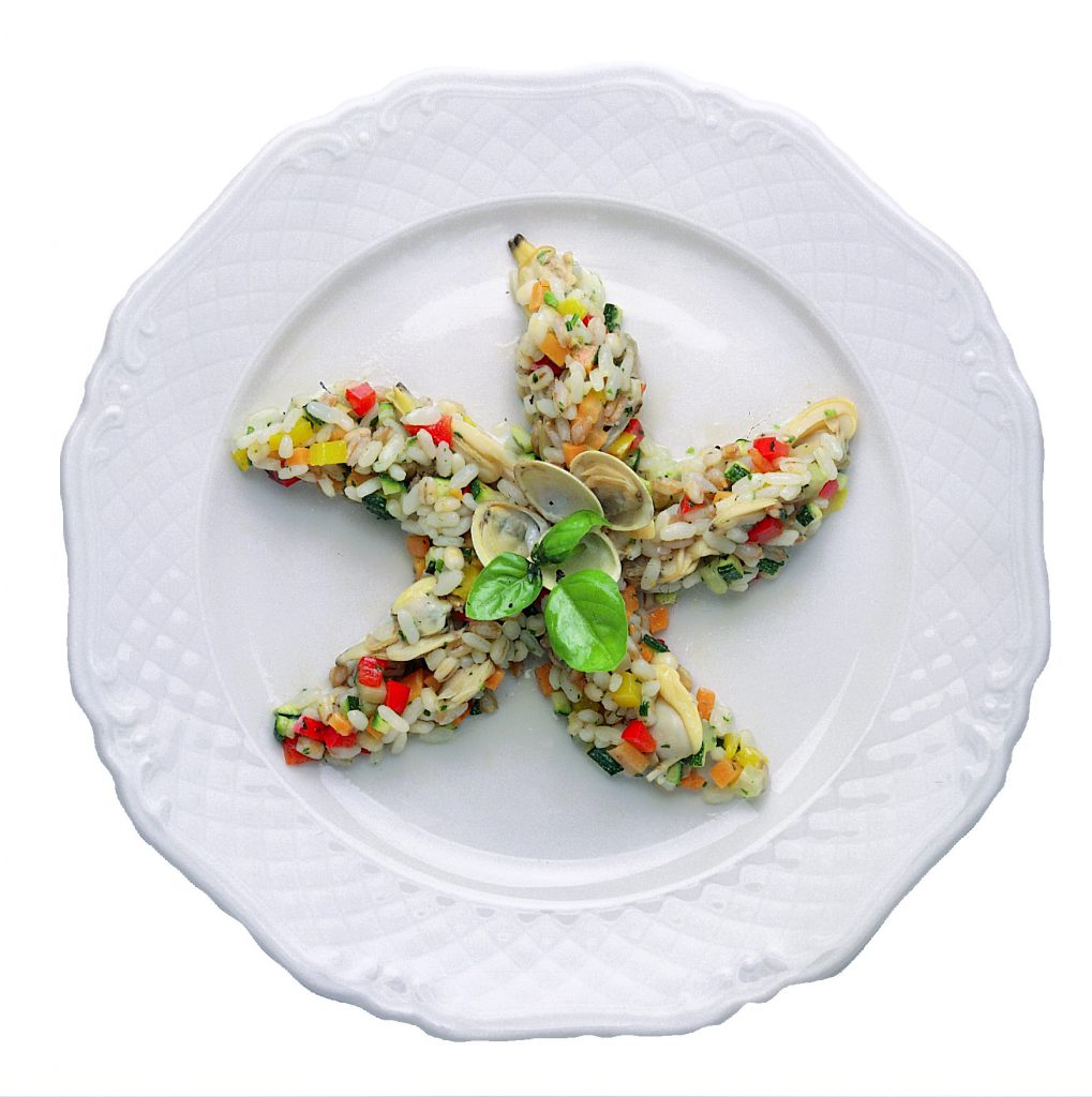 risotto vongole e zucchine