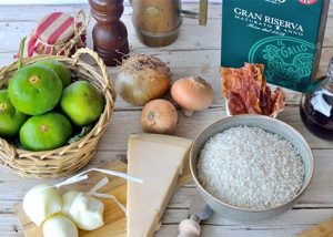 Risotto mantecato al provolone del Monaco con fichi Cilentani 3