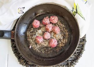 Risotto alla salsiccia di Bra su crema di toma di Murazzano DOP e riduzione di Barbera 4