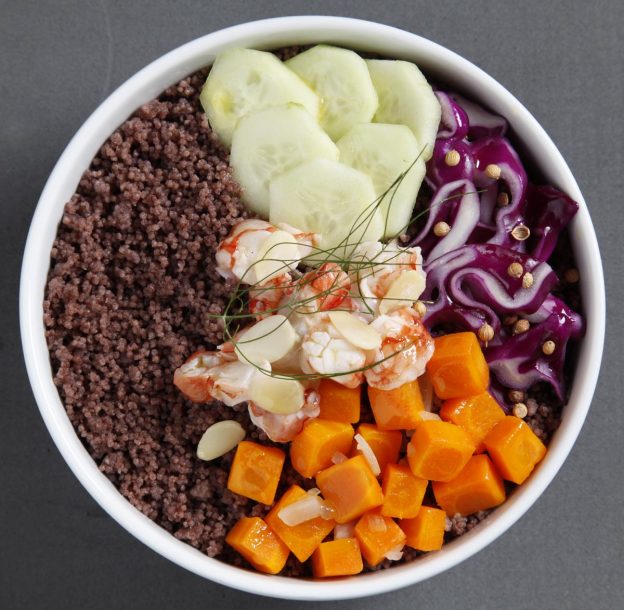 Poke Cous cous riso venere