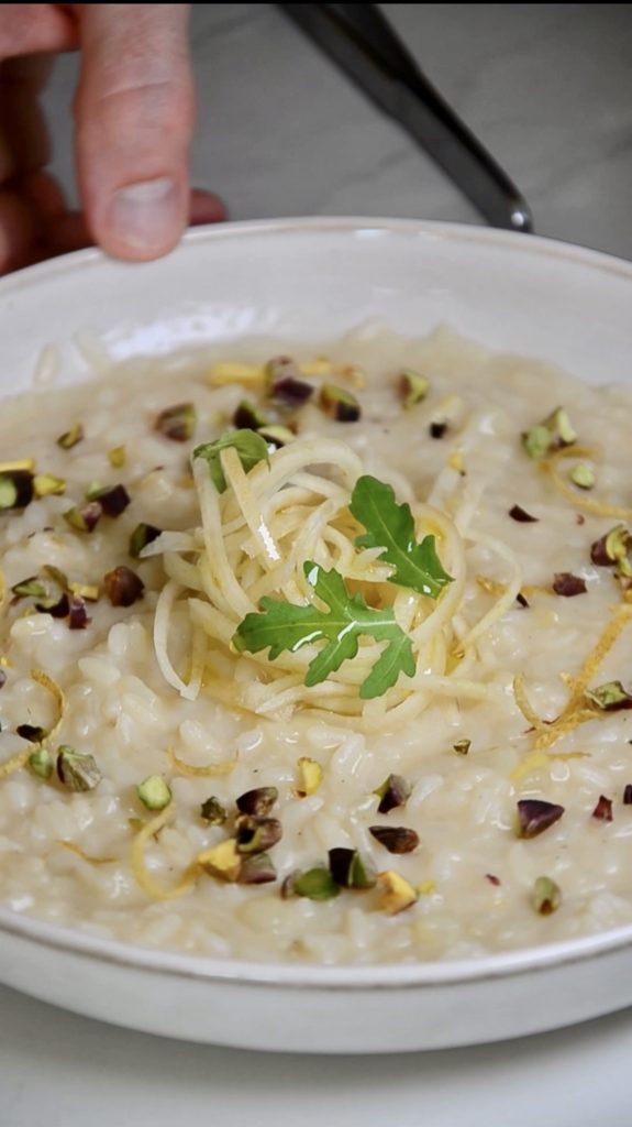 risotto pere e formaggio